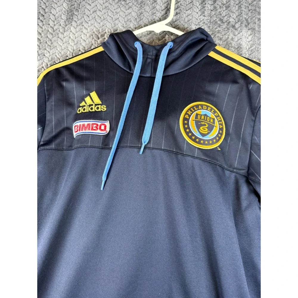 Philadelphia Union Bimbo Hoodie Mens‎ Small Navy Blue Adidas Soccer Athletic